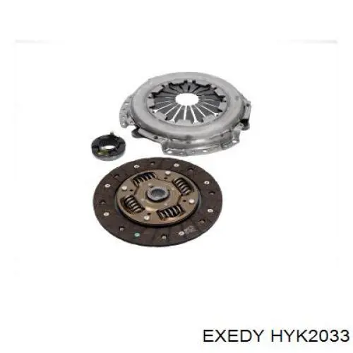Zestaw sprzęgła (3 części) HYK2033 Exedy