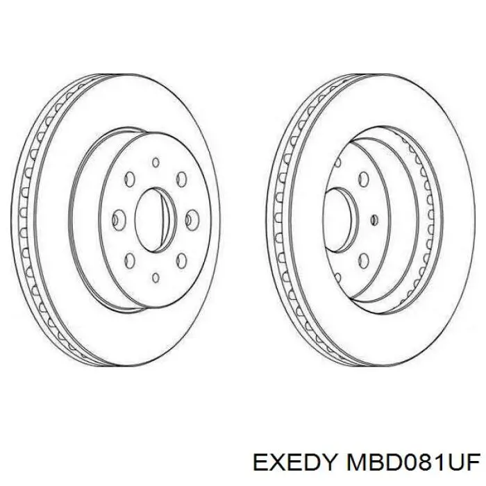 Tarcza sprzęgła Exedy MBD081UF cena, od 66,99 USD