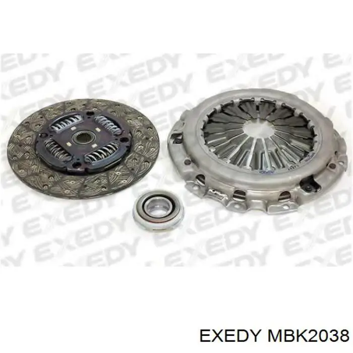 Zestaw sprzęgła (3 części) MBK2038 Exedy