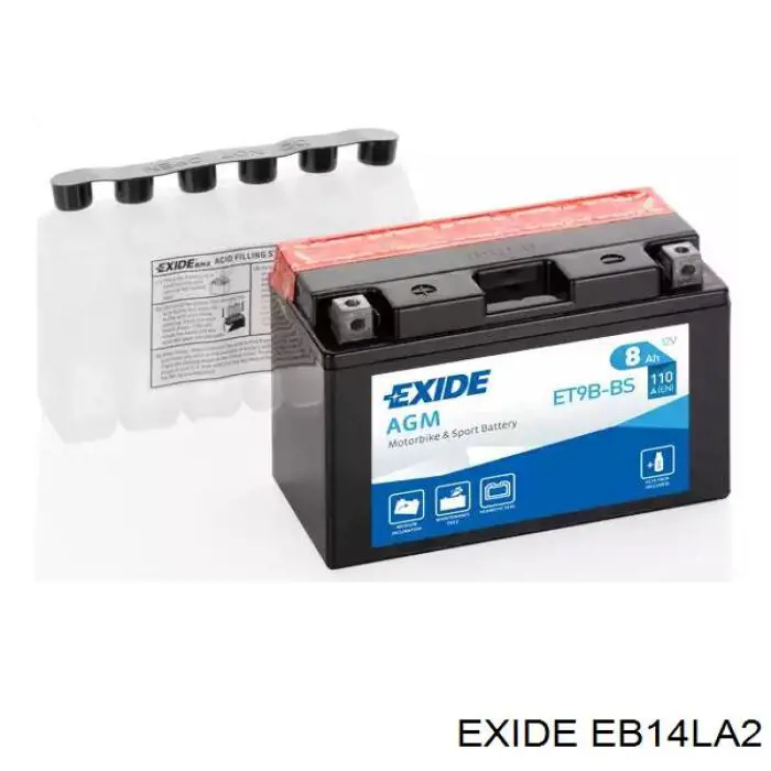 Bateria (akumulator) Exide EB14LA2 cena, od 84,41 USD