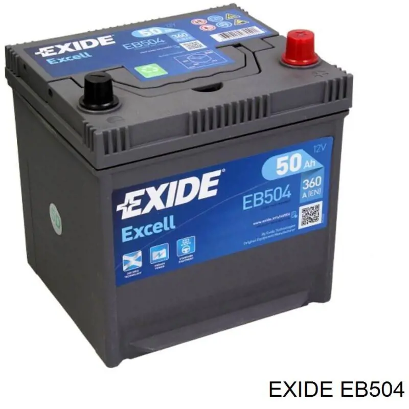 Bateria (akumulator) Exide EB504 cena, od 129,50 USD