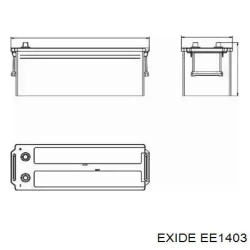 Do koszyka EE1403 Exide Bateria (akumulator)