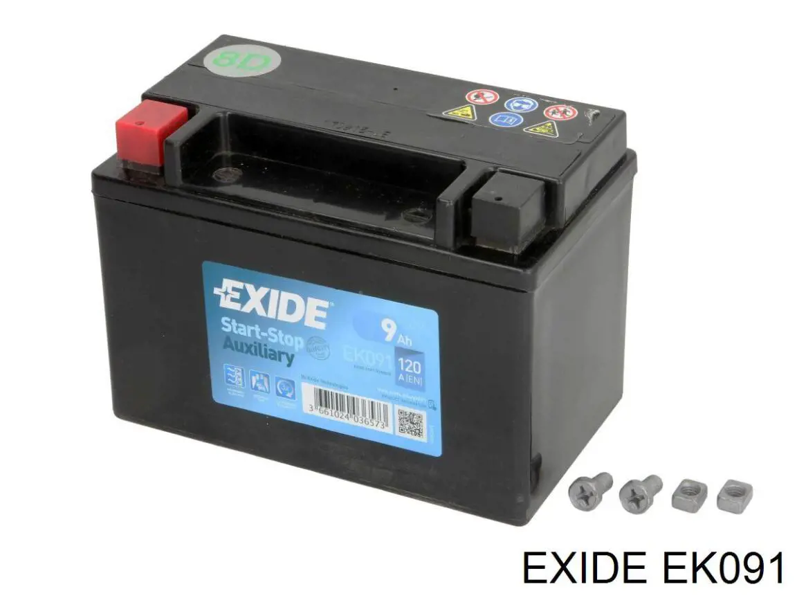 Bateria (akumulator) Exide EK091 cena, od 68,58 USD