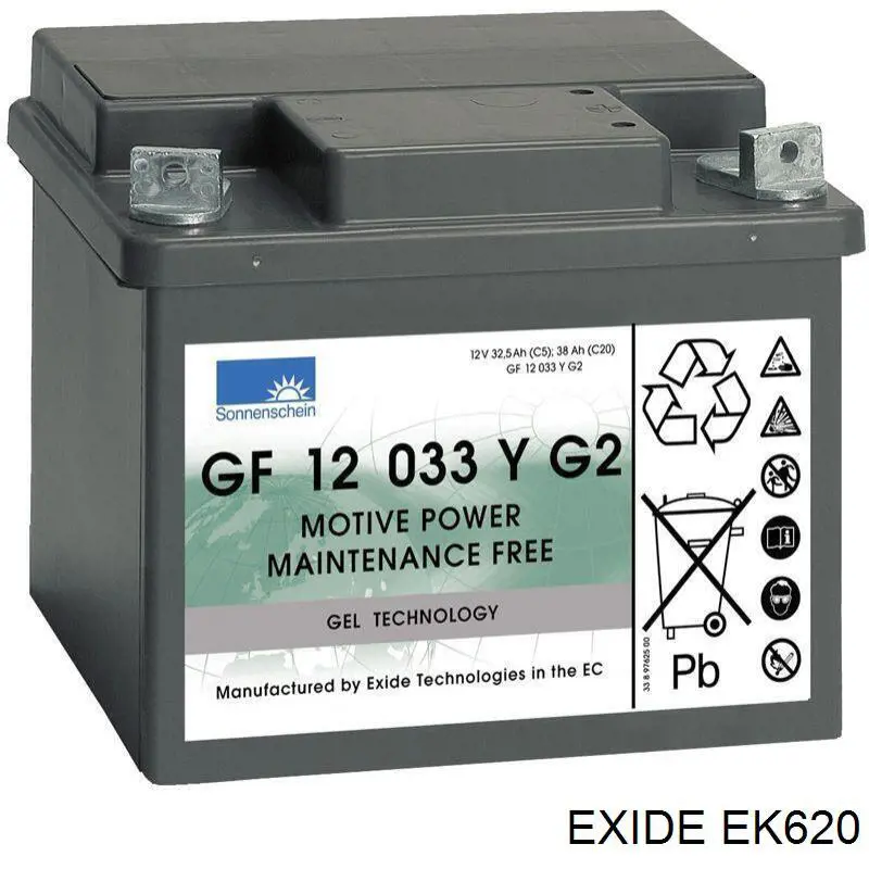 Bateria (akumulator) Exide EK620 cena, od 219,21 USD