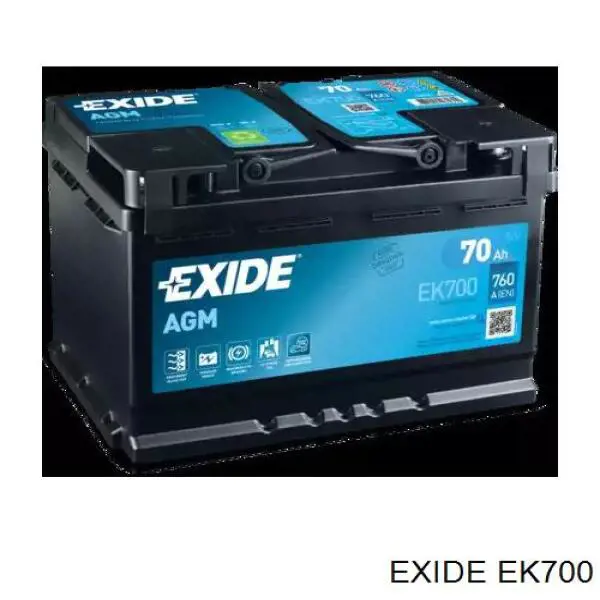 Do koszyka EK700 Exide Bateria (akumulator)
