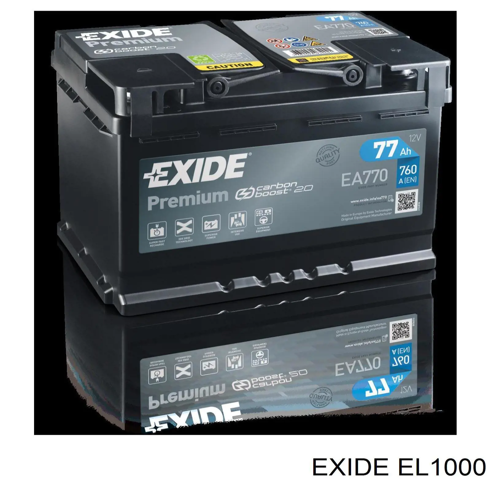 Bateria (akumulator) Exide EL1000 cena, od 220,78 USD