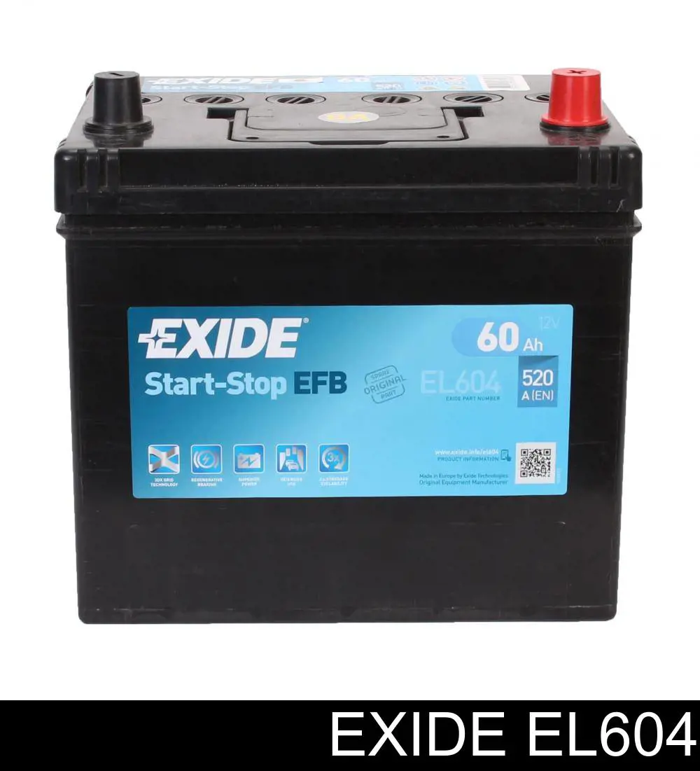 Bateria (akumulator) Exide EL604 cena, od 175,24 USD