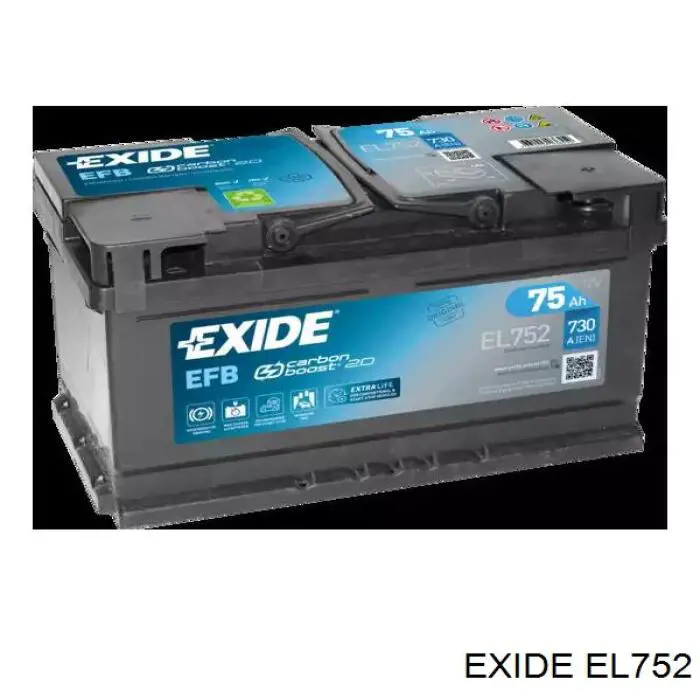 Bateria (akumulator) Exide EL752 cena, od 206,00 USD