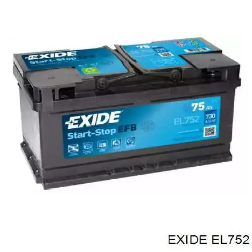 Do koszyka EL752 Exide Bateria (akumulator)