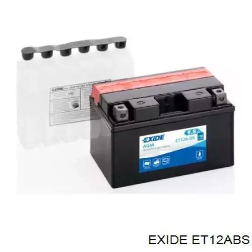 ET12ABS Exide Bateria (akumulator)
