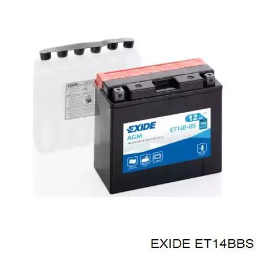 Bateria (akumulator) Exide ET14BBS cena, od 83,77 USD
