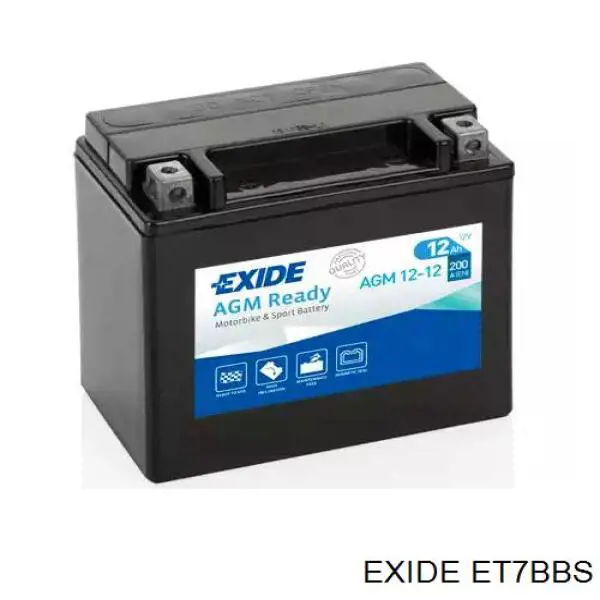 Bateria (akumulator) Exide ET7BBS cena, od 59,35 USD
