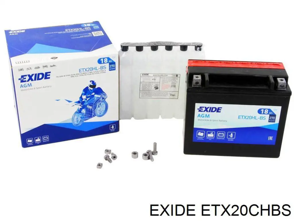 Bateria (akumulator) Exide ETX20CHBS cena, od 108,53 USD