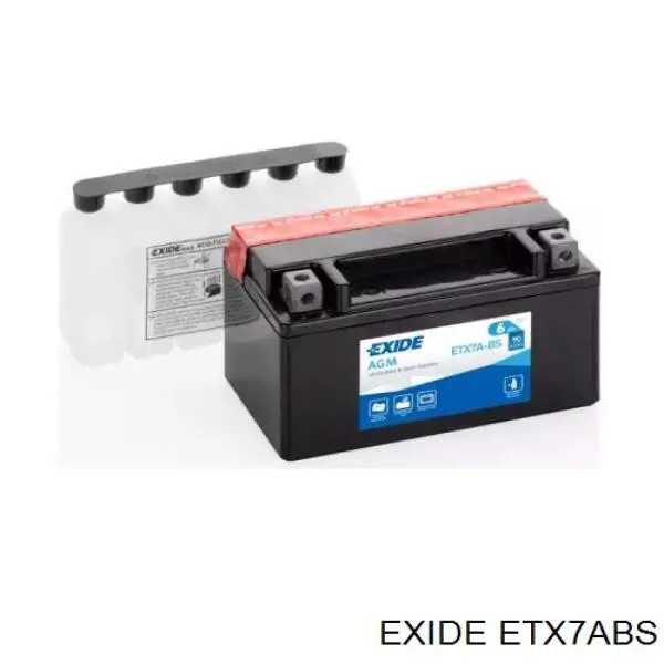 ETX7ABS Exide Bateria (akumulator)