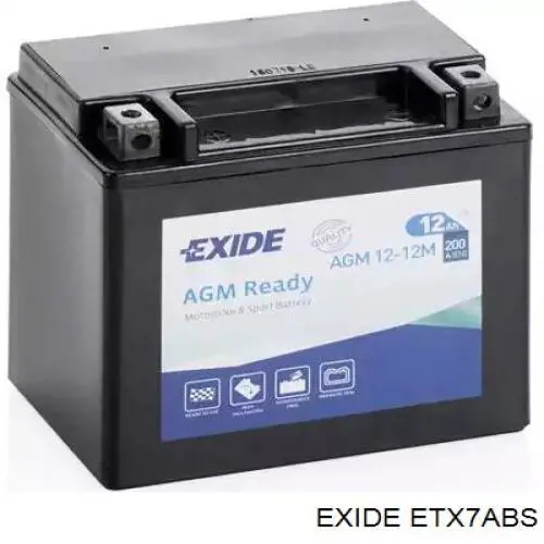 Bateria (akumulator) Exide ETX7ABS cena, od 49,11 USD
