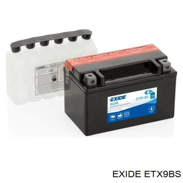 ETX9BS Exide Bateria (akumulator)