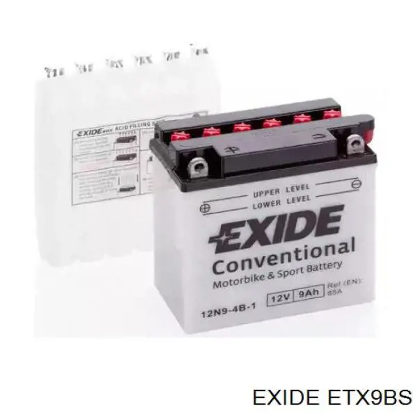 Bateria (akumulator) Exide ETX9BS cena, od 56,62 USD