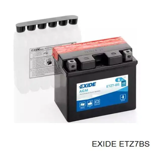 Do koszyka ETZ7BS Exide Bateria (akumulator)