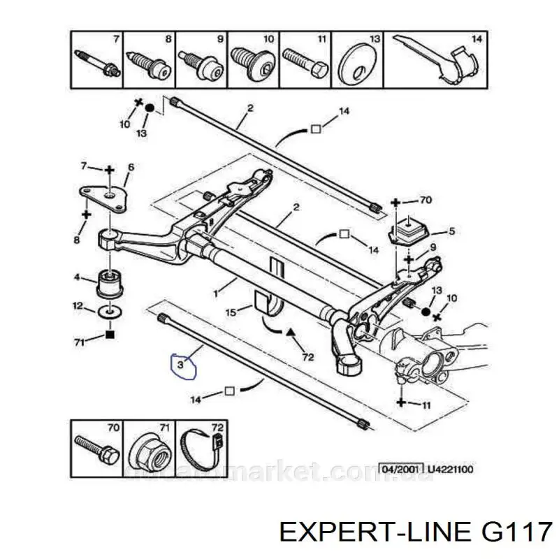Drążek skrętny tylny Expert Line G117 cena, od 45,96 USD