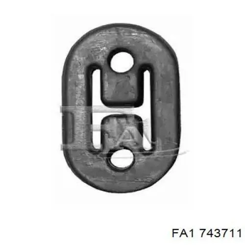 743711 FA1 Poduszka mocowania tłumika