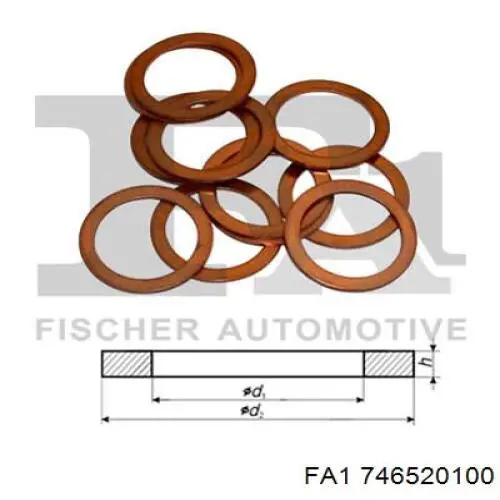 746.520.100 FA1 pierścień uszczelniający wtryskiwacza