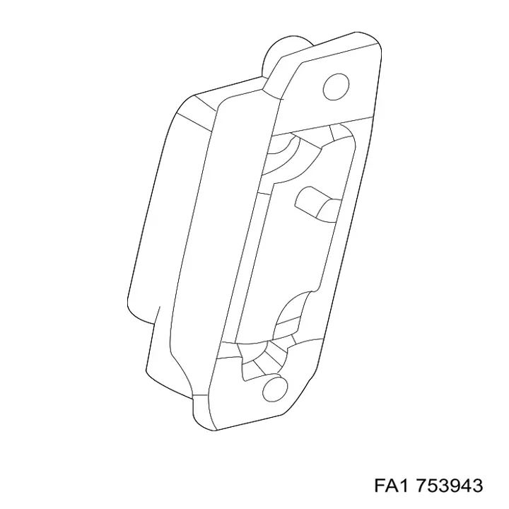 753943 FA1 Poduszka mocowania tłumika