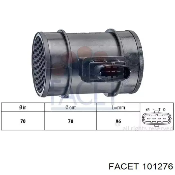 Czujnik przepływu powietrza, przepływomierz powietrza M.A.F. Facet 101276 cena, od 49,13 USD