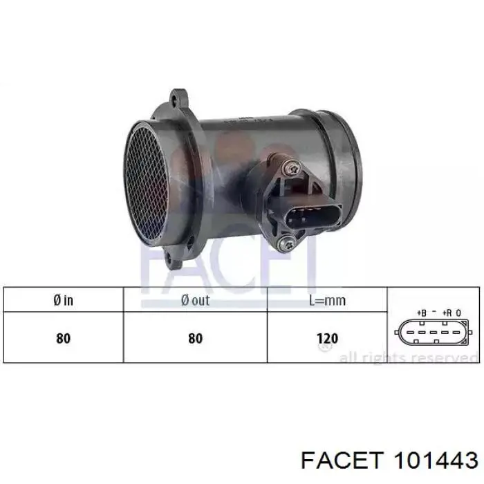 Czujnik przepływu powietrza, przepływomierz powietrza M.A.F. Mercedes A0281002152 cena, od 28,06 USD