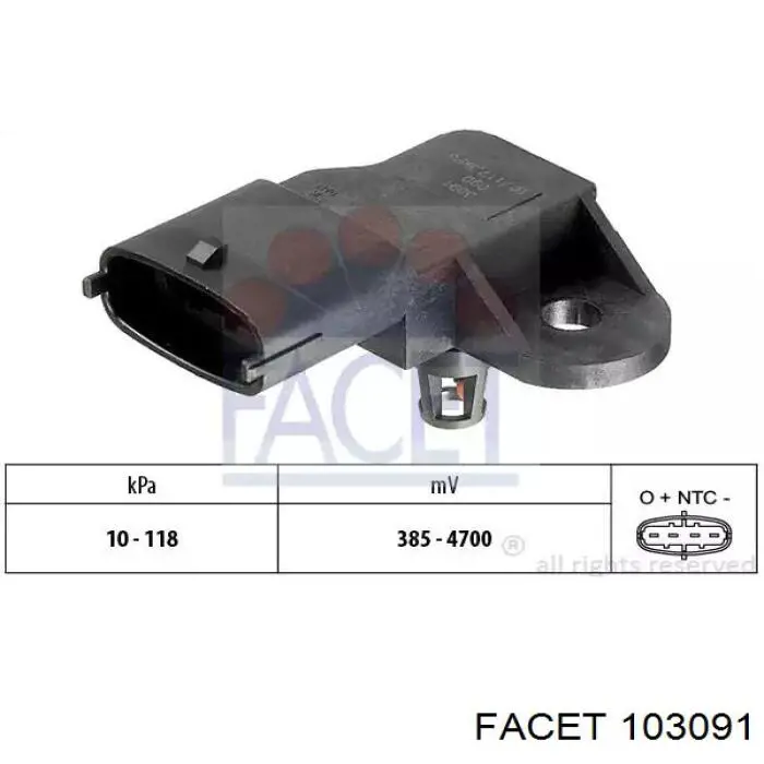 Do koszyka 77364869 Fiat/Alfa/Lancia Czujnik ciśnienia w kolektorze ssącym, MAP