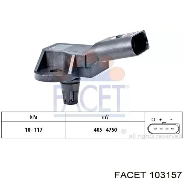 Do koszyka 1K0612041DH VAG Czujnik ciśnienia w kolektorze ssącym, MAP
