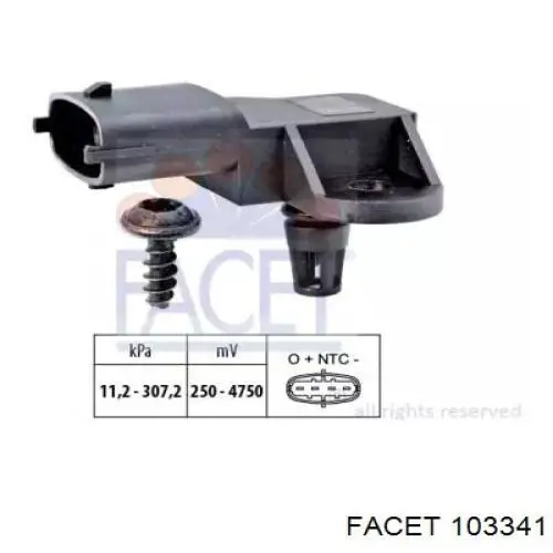 68153918AA Chrysler Czujnik ciśnienia w kolektorze ssącym, MAP