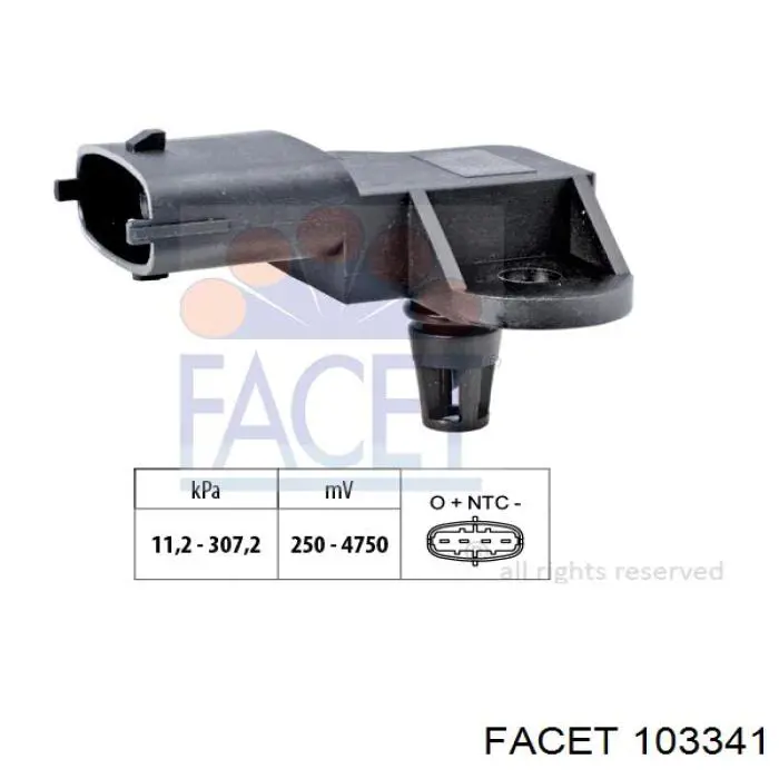 Czujnik ciśnienia w kolektorze ssącym, MAP Chrysler 68153918AA cena, od 37,99 USD