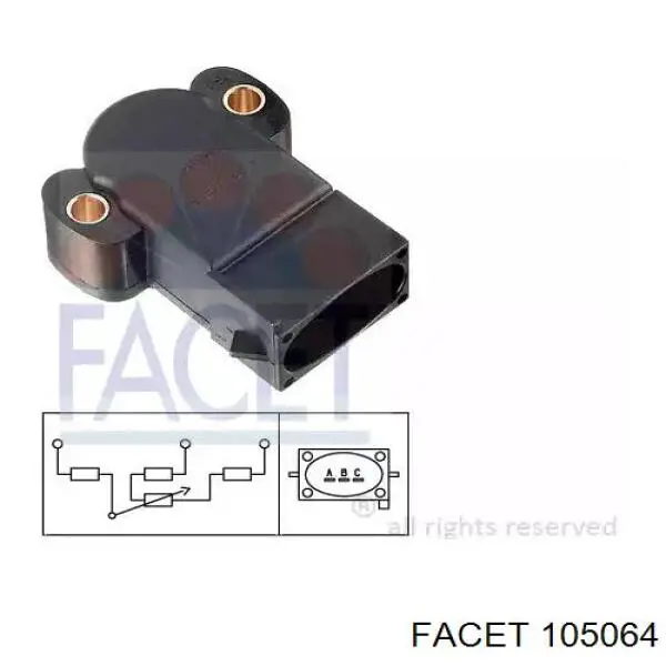 Czujnik położenia przepustnicy (potencjometr) Facet 105064 cena, od 32,41 USD