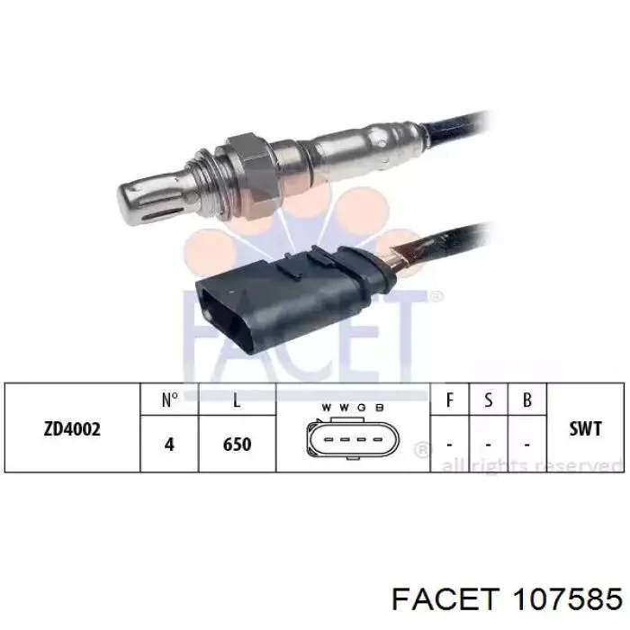 Do koszyka ES2114112B1 Delphi Sonda lambda czujnik tlenu przed katalizatorem