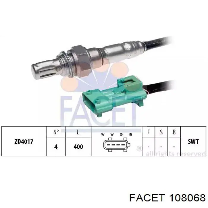 Do koszyka DE6001549007C DECARO Sonda lambda czujnik tlenu przed katalizatorem