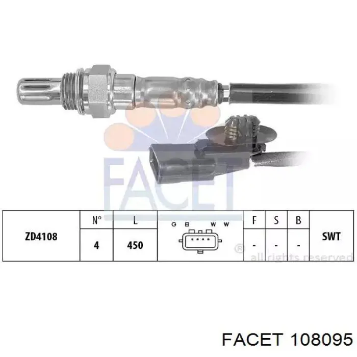 Sonda lambda czujnik tlenu po katalizatorze Dacia Logan (US)