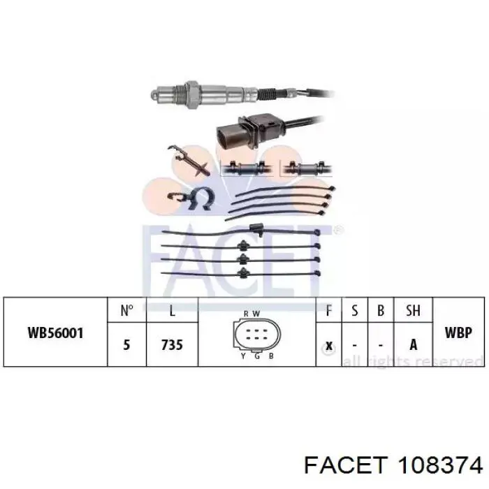 Sonda lambda czujnik tlenu przed katalizatorem Vika 99981762601 cena, od 75,44 USD