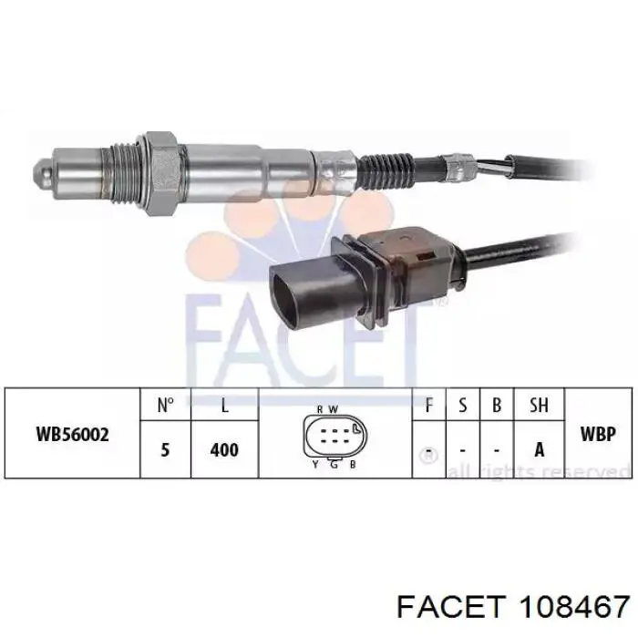 Sonda lambda czujnik tlenu przed katalizatorem do BMW 5 (F10)