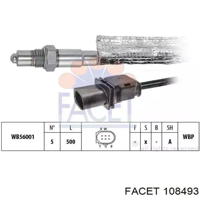 Do koszyka 3L906262 VAG Sonda lambda, czujnik tlenu