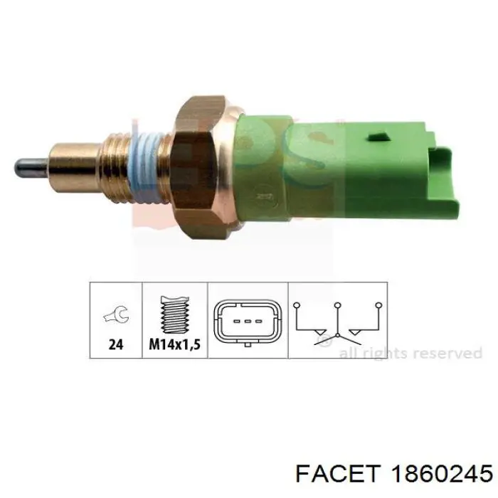 Do koszyka 8200008194 Renault (RVI) Czujnik włączania światła cofania