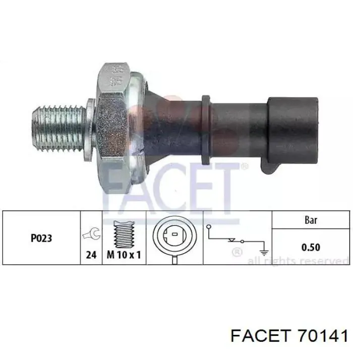 Czujnik ciśnienia oleju Facet 70141 cena, od 7,31 USD