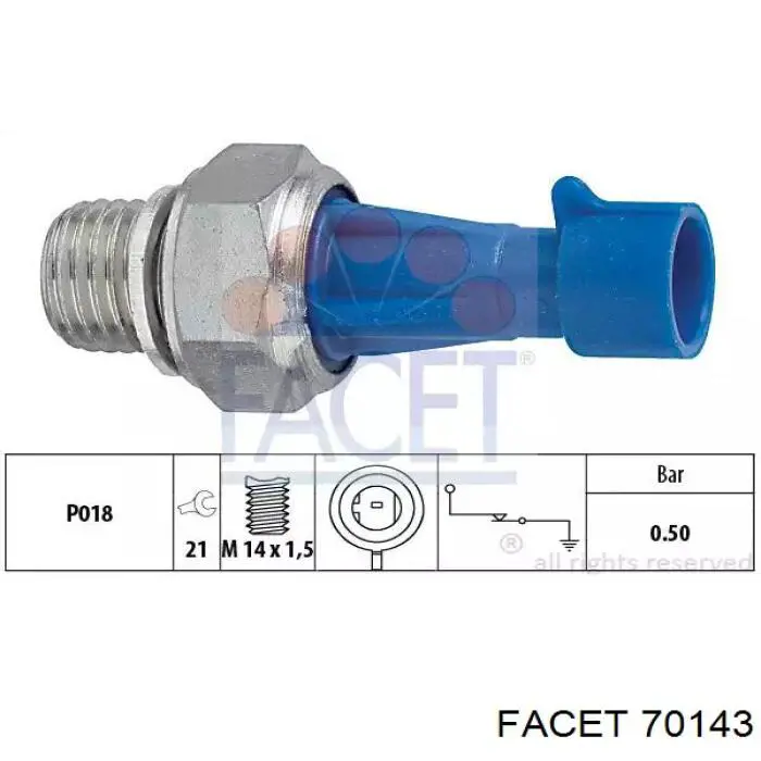 Czujnik ciśnienia oleju 46472027 Fiat/Alfa/Lancia