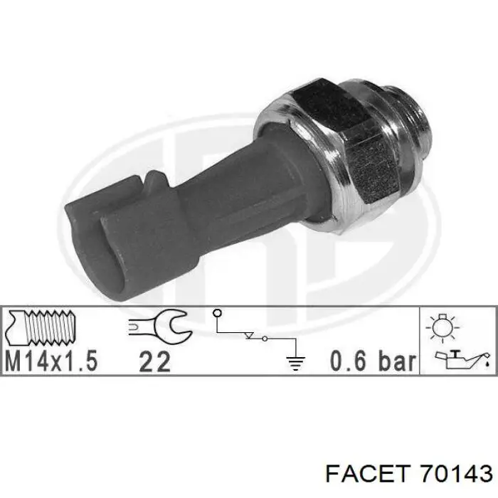 Czujnik ciśnienia oleju 46472027 Fiat/Alfa/Lancia