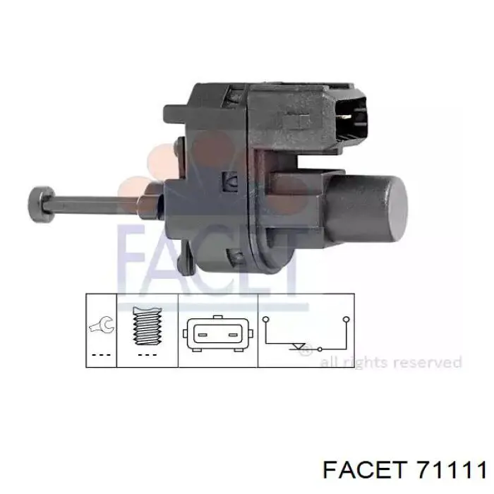 Czujnik włącznika świała stop Facet 71111 cena, od 19,82 USD