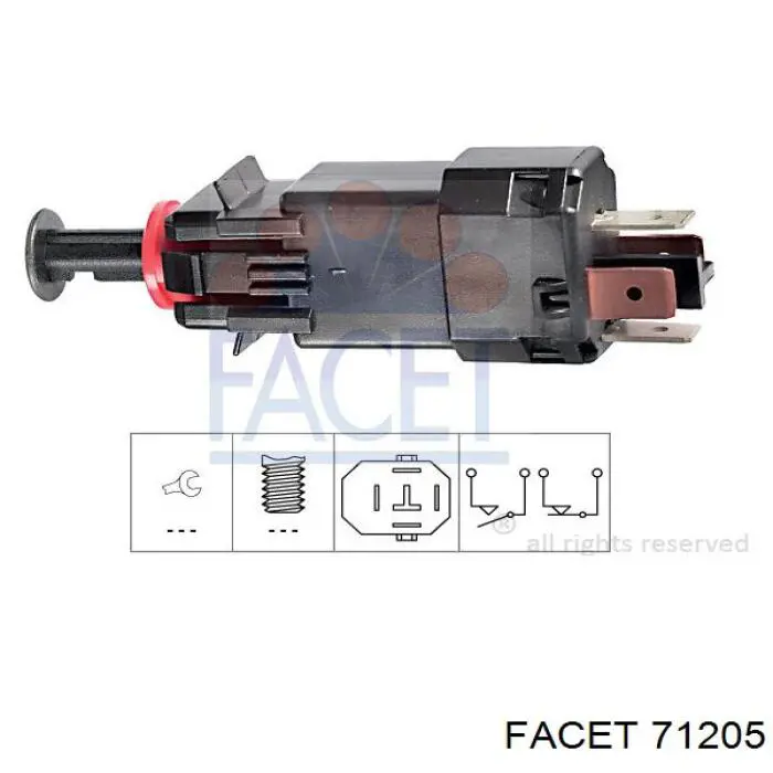 Czujnik włącznika świała stop Facet 71205 cena, od 15,75 USD