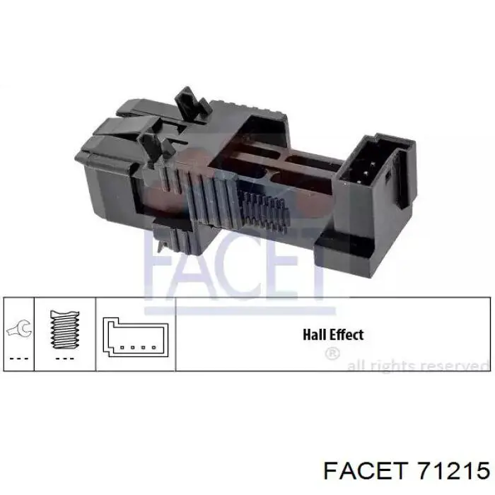 Czujnik włącznika świała stop Facet 71215 cena, od 21,87 USD