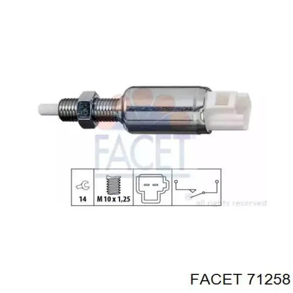 Czujnik włączania sprzęgła Facet 71258 cena, od 16,37 USD