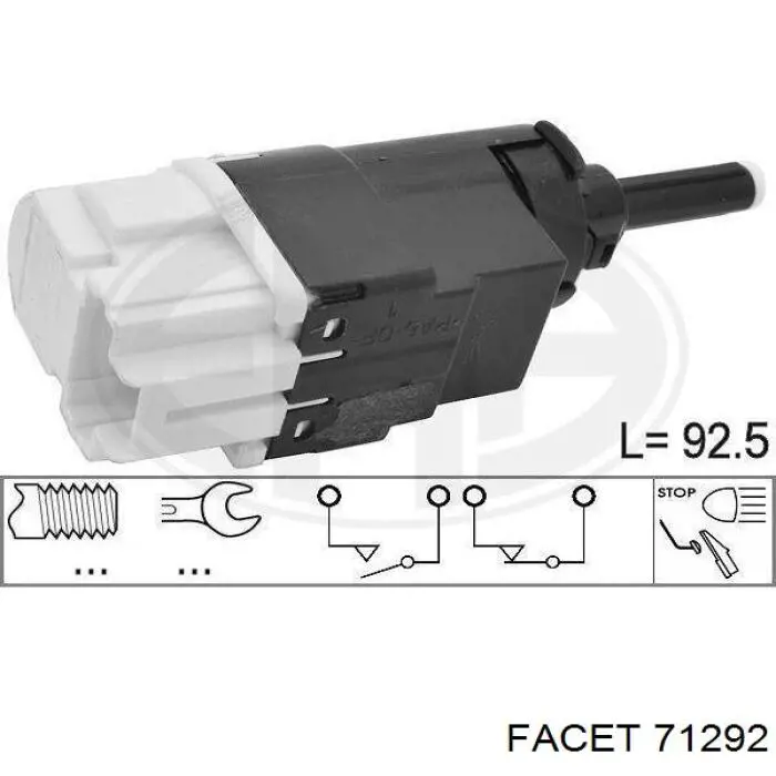 7.1292 Facet czujnik włącznika świała stop