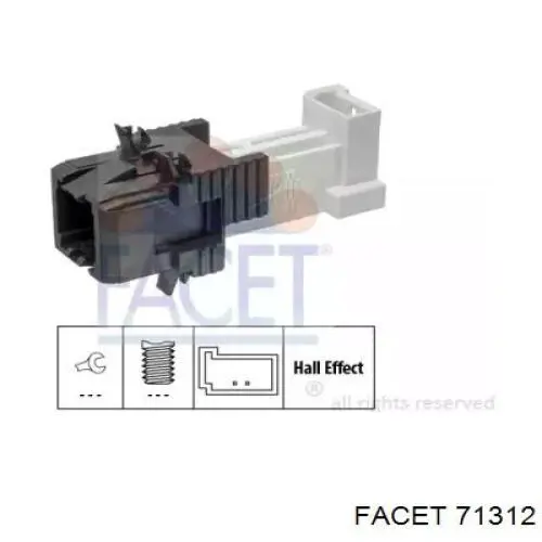 71312 Facet Czujnik włącznika świała stop
