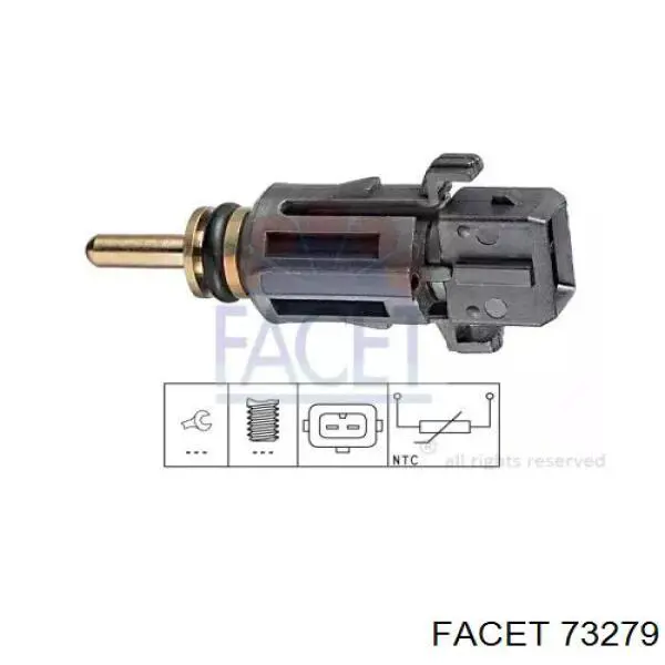 Czujnik temperatury płynu chłodzącego Facet 73279 cena, od 9,84 USD